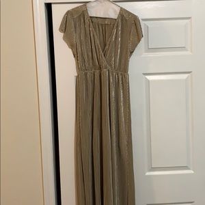Baltic norm Athena gold maxi dress